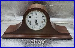 Baldwin M110 Westminster Chime Mantel Clock with Key Franz Hermle Works perfect