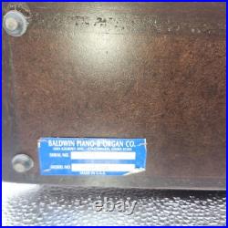 Baldwin M110 Westminster Chime Mantel Clock with Key Franz Hermle Works perfect