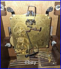 Barwick U. S. A Triple Westminster Chime 8 Day Bracket Clock Working Howard Miller