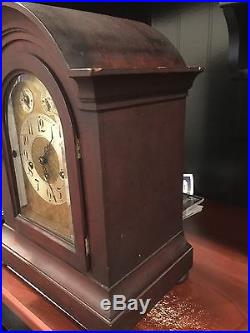 Beautiful Antique Junghans German Mahogany Clock withWestminster Chime