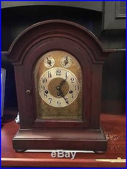 Beautiful Antique Junghans German Mahogany Clock withWestminster Chime WORKS