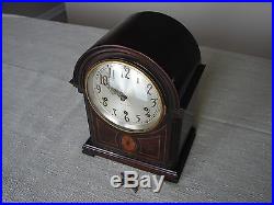 Beautiful Antique SETH THOMAS Shelf Mantle Clock Mahogany Case Westminster Chime