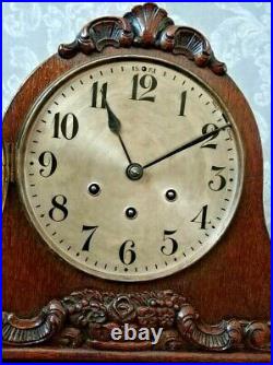 Beautiful Antique Westminster Chime Mantel Mantle Clock