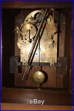 Beautiful Antique Westminster Chime Shelf Clock in Good Running Order