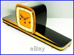 Beautiful Art Deco Westminster Chiming Mantel Clock From Hermle