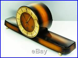 Beautiful Art Deco Westminster Chiming Mantel Clock From Hermle Germany