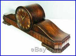 Beautiful Art Deco Westminster Chiming Mantel Clock From Hermle Germany