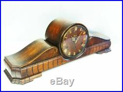 Beautiful Art Deco Westminster Chiming Mantel Clock From Hermle Germany