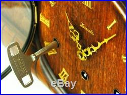 Beautiful Art Deco Westminster Chiming Mantel Clock From Hermle Germany