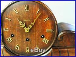 Beautiful Art Deco Westminster Chiming Mantel Clock From Hermle Germany