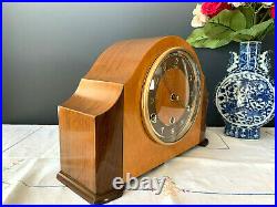 Beautiful Bentima/Perivale (1936-40) Westminster Chiming Mantle Clock, Fully res