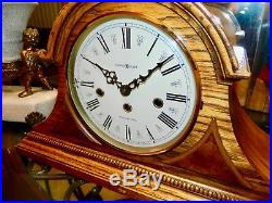 Beautiful HOWARD MILLER Key-wound WESTMINSTER Chime Mantel CLOCK