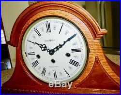 Beautiful HOWARD MILLER Key-wound WESTMINSTER Chime Mantel CLOCK