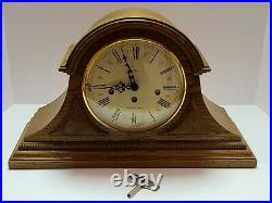 Beautiful HOWARD MILLER'Worthington' Westminster Chime Oak Mantle Clock 613-102