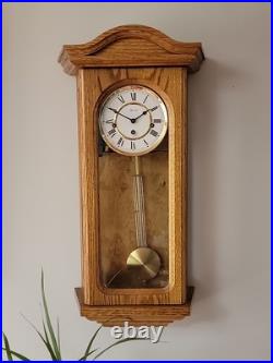 Beautiful Hermle Mechanical Westminster Chiming Wall Clock German Quality VGC