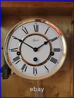 Beautiful Hermle Mechanical Westminster Chiming Wall Clock German Quality VGC