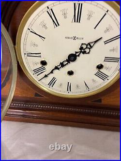 Beautiful Howard Miller Tambour Mantle Clock With Key 613-192