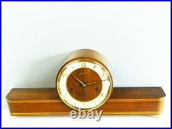 Beautiful Later Art Deco Junghans Westminster Chiming Mantel Clock Germany