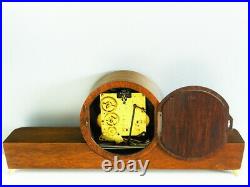 Beautiful Later Art Deco Junghans Westminster Chiming Mantel Clock Germany