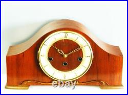 Beautiful Later Art Deco Westminster Chiming Mantel Clock Hermle From 50 ´s