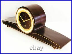 Beautiful Later Art Deco Westminster Mauthe Chiming Mantel Clock From 50 ´s