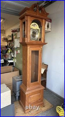 Beautiful OAK grandfather CLOCK