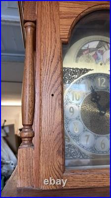 Beautiful OAK grandfather CLOCK