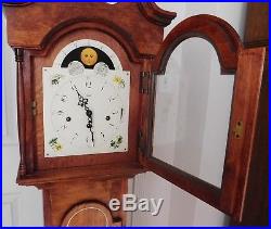 Beautiful OOAK Hentschel Franz Hermle Westminster Chime 5' Grandmother Clock