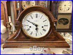Beautiful Oak Howard Miller Westminster Chime-worthington Mantle Clock 613-102