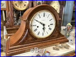 Beautiful Oak Howard Miller Westminster Chime-worthington Mantle Clock 613-102