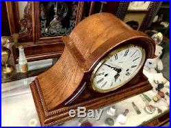 Beautiful Oak Howard Miller Westminster Chime-worthington Mantle Clock 613-102