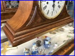 Beautiful Oak Howard Miller Westminster Chime-worthington Mantle Clock 613-102