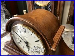 Beautiful Oak Howard Miller Westminster Chime-worthington Mantle Clock 613-102