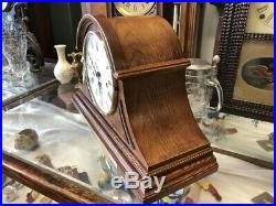 Beautiful Oak Howard Miller Westminster Chime-worthington Mantle Clock 613-102