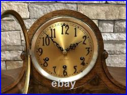 Beautiful Rare Antique Seth Thomas Walnut Westminster Chime 99mantle Clock Vtg