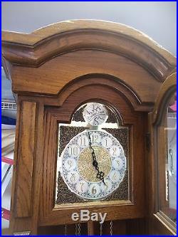 Beautiful Ridgeway Weight Driven Grandfather Clock Westminster Chime