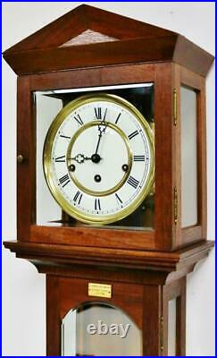 Beautiful Vintage Hermle 8 Day Westminster Chime Musical Laterndluhr Wall Clock