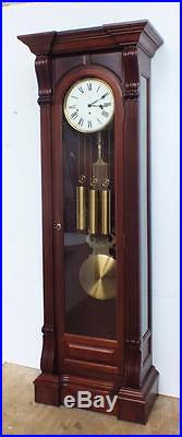 Beautiful Vintage Sligh Musical Westminster Chime Grandfather Longcase Clock