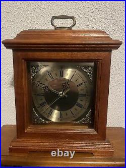 Beautiful Vintage Westminster Chime Mantel Clock Quartz Roman Numeral Japan RARE