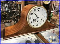 Beautiful Vtg Antique Seth Thomas Mahogany Wood Westminster Chime Mantle Clock