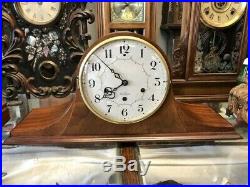 Beautiful Vtg Antique Seth Thomas Mahogany Wood Westminster Chime Mantle Clock