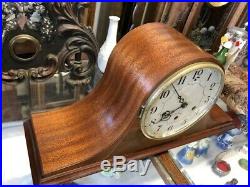 Beautiful Vtg Antique Seth Thomas Mahogany Wood Westminster Chime Mantle Clock