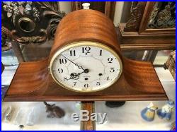 Beautiful Vtg Antique Seth Thomas Mahogany Wood Westminster Chime Mantle Clock