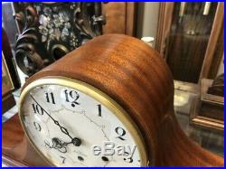 Beautiful Vtg Antique Seth Thomas Mahogany Wood Westminster Chime Mantle Clock