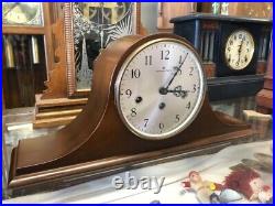 Beautiful Vtg Mahogany Hamilton-german Westminster 1/4 Hour Chime Mantle Clock
