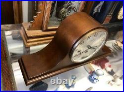 Beautiful Vtg Mahogany Hamilton-german Westminster 1/4 Hour Chime Mantle Clock