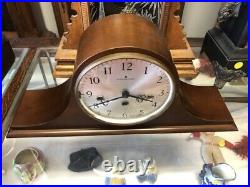 Beautiful Vtg Mahogany Hamilton-german Westminster 1/4 Hour Chime Mantle Clock