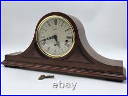 Beautiful Westminster Howard Miller 612-374 Mahogany Wood Humpback Clock. Works
