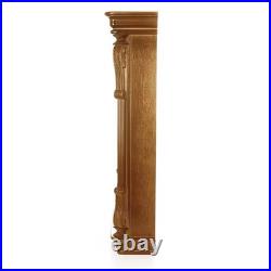 Bedford 26 Golden Oak Wood Finish Wall Clock w Swinging Pendulum & 4 Chimes Bedford 26 Golden Oak Wood Finish Wall Clock w Swinging Pendulum & 4 Chimes