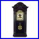 Bedford Clock Collection 25.5 Inch Antique Mahogany Cherry Oak Chiming Wall Cloc
